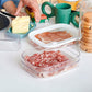 📢📢40% OFF !! ⏰3 Layer Reusable Food Storage Containers with Lid Clear Fridge Crisper