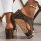 🔥50% OFF for a limited time🔥Women's Wedge Sandals with Studded Details