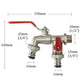 📢📢50% OFF !! ⏰Universal Stainless Steel Double Outlet Garden Water Faucet