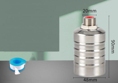 📢📢50% OFF !! ⏰304 Stainless Steel Water Level Control Float Valve – Auto Shut-Off, No Electricity, Rust-Proof 💧