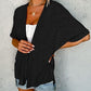🔥 50% OFF NOW! 🏳️‍🌈 2025 New Stylish Flowy Short Sleeve Cardigan