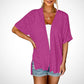 🔥 50% OFF NOW! 🏳️‍🌈 2025 New Stylish Flowy Short Sleeve Cardigan
