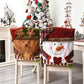 🎅 50% OFF! ✨ Christmas Themed Chair Cover – Linen & Brushed Cloth, Santa Claus / Snowman / Elk Designs & 54×48cm Size – Festive Protection for Holiday Gatherings 🪑