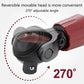 3/8" Drive Ratchet Wrench - 72T Steel Socket Wrench with Flexible Head & Reversible Switch