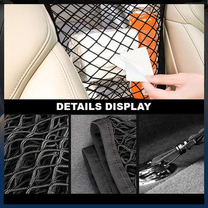 📢📢50% OFF !! ⏰3‑Layer Universal Elastic Car Trunk Net Storage Bag | Heavy‑Duty Mesh Cargo Organizer
