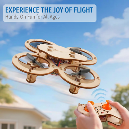 📢📢50% OFF !! ⏰🎁DIY Wooden Drone Building Kit