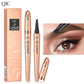 🔥 BUY 1 GET 1 FREE! 🔥 3D Microblading Eyebrow Pencil – 4-Prong Tip, Waterproof & Natural Hair-Like Strokes 🖌️