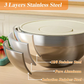 📢📢40% OFF !! ⏰ 6 Stainless Steel Bowls with 3 Graters – Stackable Design 🍽️