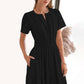 ✨Hot Sale！！ Women's Boho Chic Smocked Waist Maxi Dress