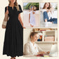 ✨Hot Sale！！ Women's Boho Chic Smocked Waist Maxi Dress