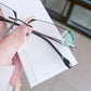 🔥35% OFF！🔥 Fashionable HD Rimless Cut Rim 0°Anti Blue Light Glasses