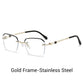 🔥35% OFF！🔥 Fashionable HD Rimless Cut Rim 0°Anti Blue Light Glasses