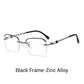 🔥35% OFF！🔥 Fashionable HD Rimless Cut Rim 0°Anti Blue Light Glasses