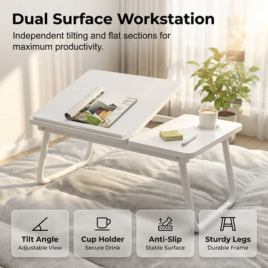 🔥Buy more save more & Up to 43% OFF🔥Foldable Lap Desk with Cup Holder