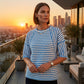 🔥30% OFF🔥Women's Striped Relaxed Fit T-Shirt