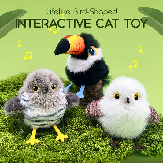 🔥30% OFF🔥Lifelike Bird-Shaped Interactive Cat Toy