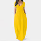 📢📢50% OFF !! ⏰Women's Round Neck Short Sleeve Casual Soft Fabric Long Dress