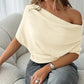 🔥 Hot sale 50% OFF！& 2026 HOT SALE🔥Women's Asymmetrical Off-Shoulder Batwing Sleeve Top