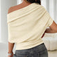 🔥 Hot sale 50% OFF！& 2026 HOT SALE🔥Women's Asymmetrical Off-Shoulder Batwing Sleeve Top