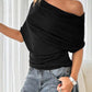 🔥 Hot sale 50% OFF！& 2026 HOT SALE🔥Women's Asymmetrical Off-Shoulder Batwing Sleeve Top