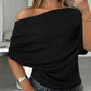 🔥 Hot sale 50% OFF！& 2026 HOT SALE🔥Women's Asymmetrical Off-Shoulder Batwing Sleeve Top