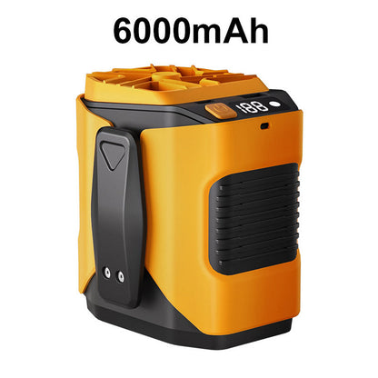 🔥 Hot sale 40% OFF🔥6000mAh Multifuntion Waist Fan with 100 Speeds & Flashlight
