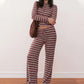 🔥 35% OFF&2026 HOT SALE🔥 Women's Striped Knit Top & Pants 2-Piece Set