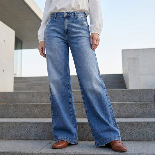 🔥2026 Hot sale &30% OFF🔥 Women's Vintage High-Waist Wide-Leg Jeans