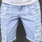 🔥2026 Hot sale&30% OFF🔥Men's Ripped Denim Shorts with Frayed Details