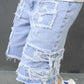 🔥2026 Hot sale&30% OFF🔥Men's Ripped Denim Shorts with Frayed Details