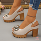 🔥2026 Hot & sale 40% OFF🔥Elegant Peep-Toe Buckle Heeled Sandals