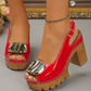 🔥2026 Hot & sale 40% OFF🔥Elegant Peep-Toe Buckle Heeled Sandals