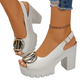 🔥2026 Hot & sale 40% OFF🔥Elegant Peep-Toe Buckle Heeled Sandals