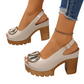 🔥2026 Hot & sale 40% OFF🔥Elegant Peep-Toe Buckle Heeled Sandals