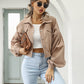 🔥 Hot sale 37% OFF🔥Women's Cropped Corduroy Jacket with Balloon Sleeves