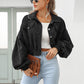 🔥 Hot sale 37% OFF🔥Women's Cropped Corduroy Jacket with Balloon Sleeves