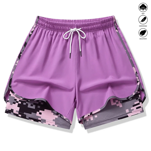🔥LAST DAY SALE 50% OFF🔥Women's Casual Athletic Shorts with Built-in Liner