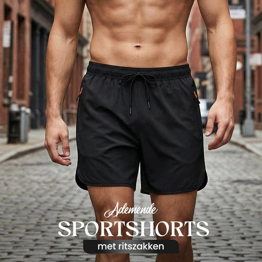 🔥🔥50% OFF 🩳 Breathable Sports Shorts with Zipper Pockets Lightweight, cool & highly breathable