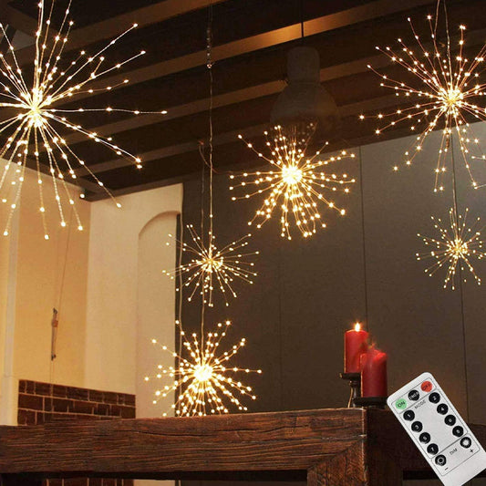 🔥2026 Hot Sale & Buy 1 Get 1 Free🔥Christmas Firework LED Copper Wire String Lights