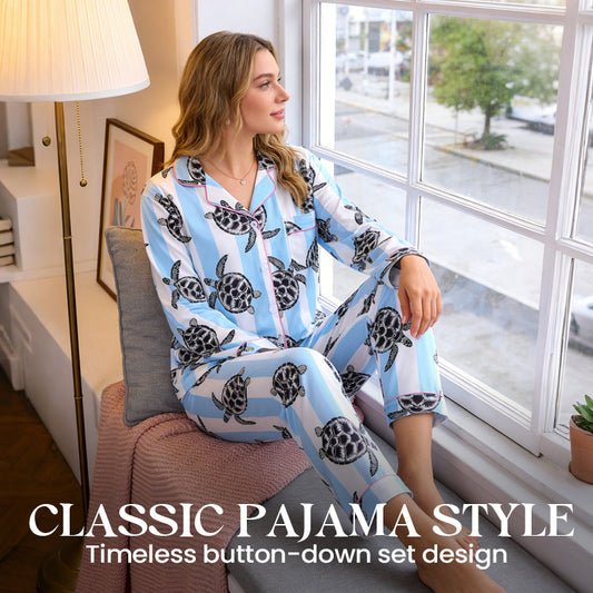 🔥2026 Hot sale 30% OFF🔥Women's Printed Long Sleeve Pajama Set