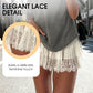 🔥 Hot sale 50% OFF🔥Chic Pleated Lace Trim Mini Skirt