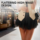 🔥 Hot sale 50% OFF🔥Chic Pleated Lace Trim Mini Skirt