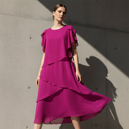 🔥2026 Hot sale 34% OFF🔥Elegant Layered Dress with Flutter Sleeves