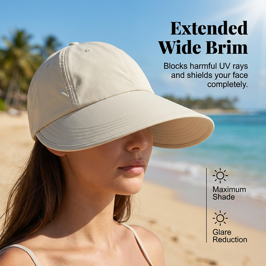 🔥Flash Sale & 34% OFF🔥🔥 Outdoor Wide Brim Baseball Sun Hat for Women