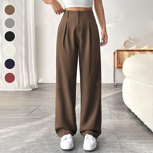 🔥2026 Hot sale 30% OFF🔥Women’s Solid High Waist Wide-Leg Pants