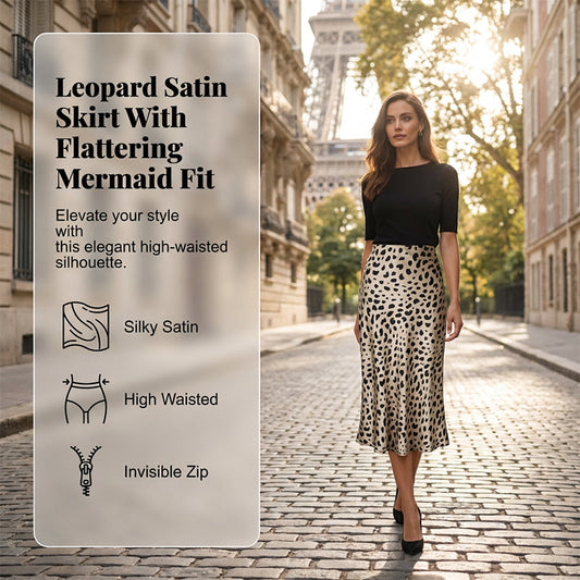 🔥2026 Hot sale 30% OFF🔥Leopard Print Stain Midi Skirt