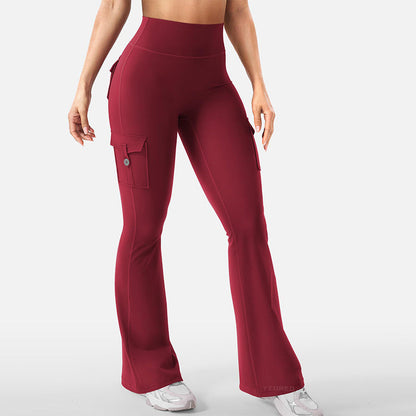 🔥2026 Hot sale 35% OFF🔥Women's High-Waist Flared Yoga Pants with Pockets
