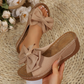 🔥2026 Hot sale 30% OFF🔥Women's Bowknot Peep-Toe Wedge Sandals
