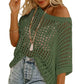 🔥 Hot sale 30% OFF🔥Casual 3/4 Sleeve Mesh Knit Top