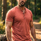 🔥 Hot sale 35% OFF🔥Men's Short Sleeve Henley T-Shirt